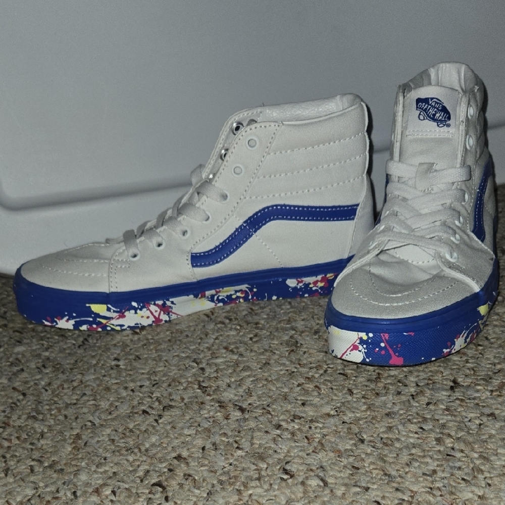 Vans Paint Splatter Old Skool High Tops